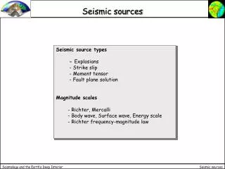 Seismic sources