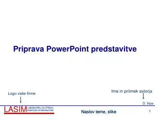 Priprava PowerPoint predstavitve
