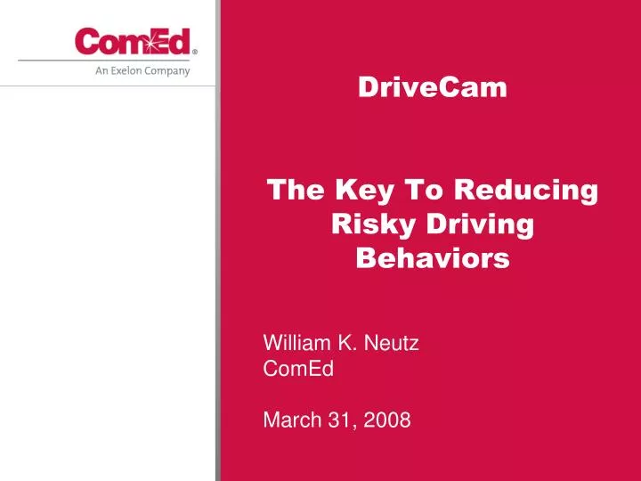 drivecam the key to reducing risky driving behaviors