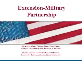 Extension-Military Partnership