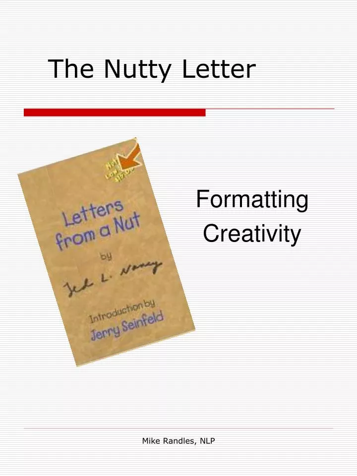 the nutty letter