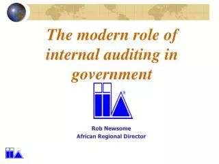 The modern role of internal auditing in government