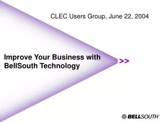 Improve Your Business with BellSouth Technology