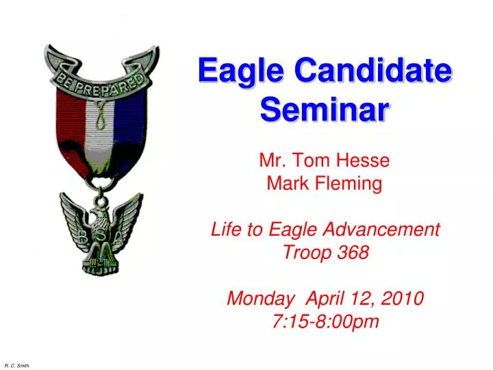 eagle candidate seminar