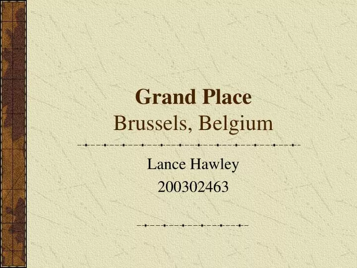 grand place brussels belgium