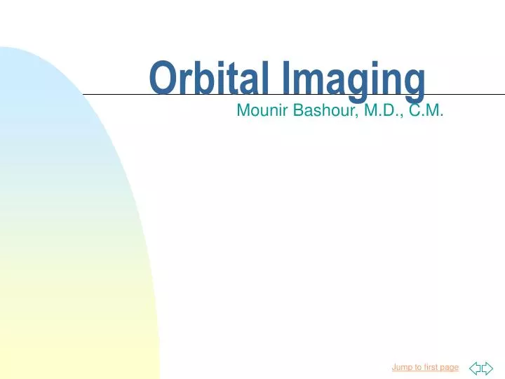 orbital imaging