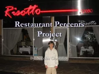 Restaurant Percents Project