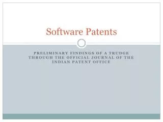 Software Patents