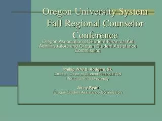 Oregon University System Fall Regional Counselor Conference