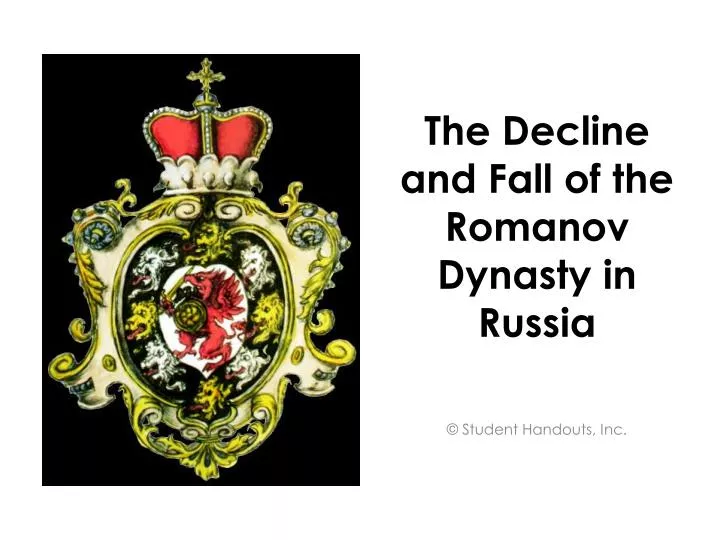the decline and fall of the romanov dynasty in russia