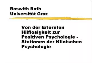 roswith roth universit t graz