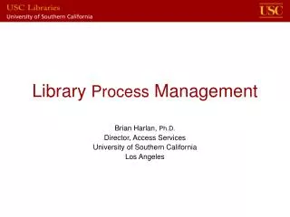 Library Process Management