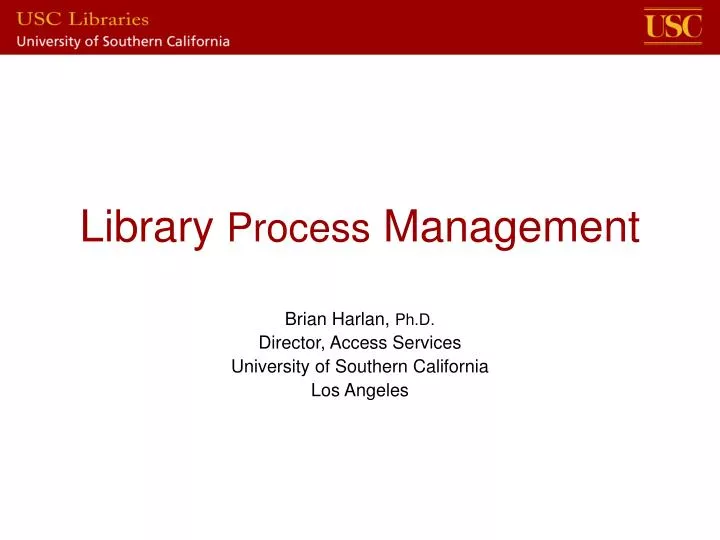 library process management