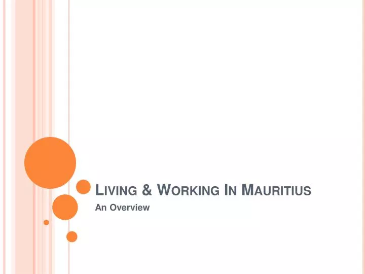 living working in mauritius