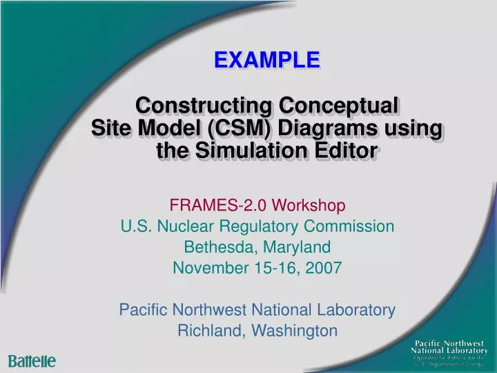 example constructing conceptual site model csm diagrams using the simulation editor