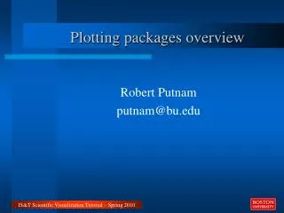 Plotting packages overview