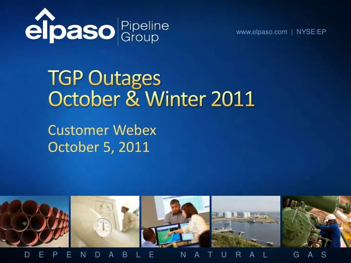 tgp outages october winter 2011