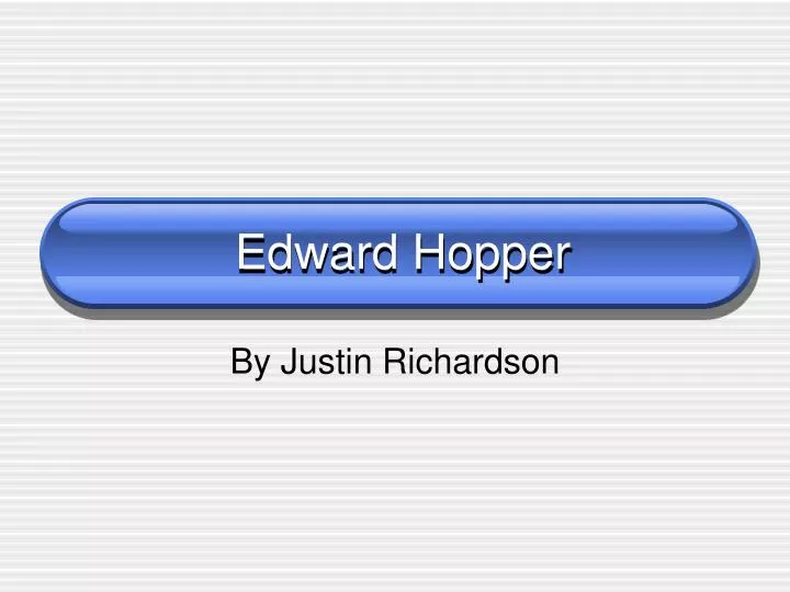 edward hopper