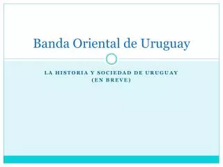 Banda Oriental de Uruguay