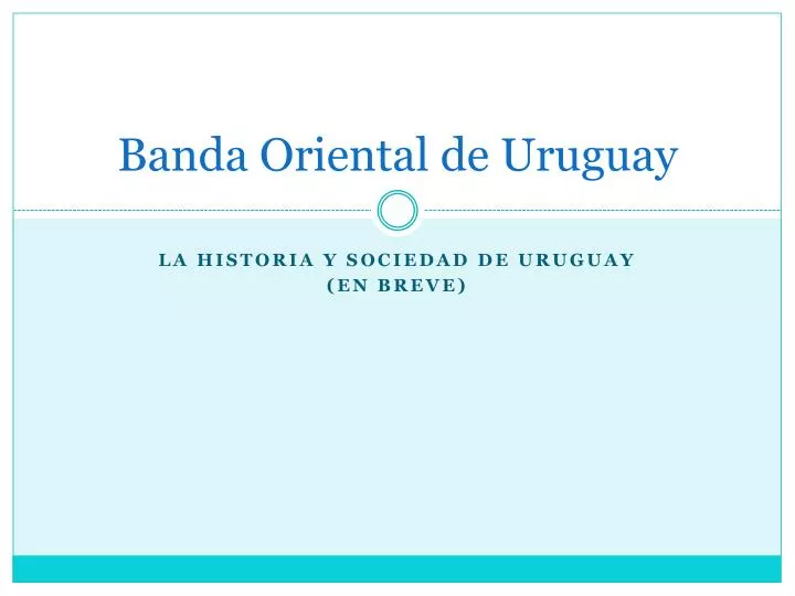 banda oriental de uruguay