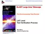 GLAST Large Area Telescope - slide 1