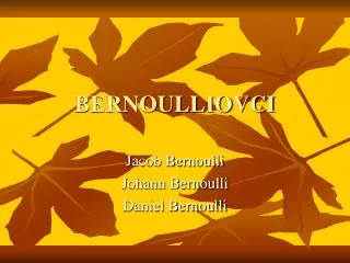 bernoulliovci