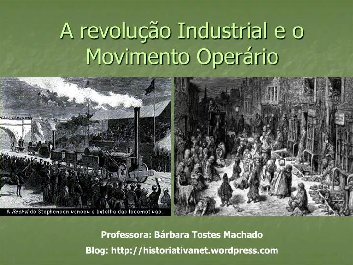 a revolu o industrial e o movimento oper rio