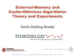 External-Memory and Cache-Oblivious Algorithms: Theory and Experiments
