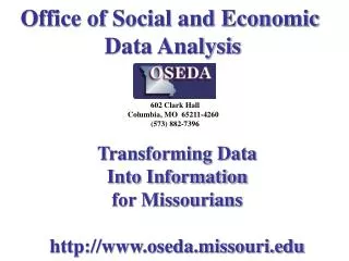 Office of Social and Economic Data Analysis