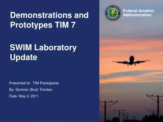 SWIM Laboratory Update