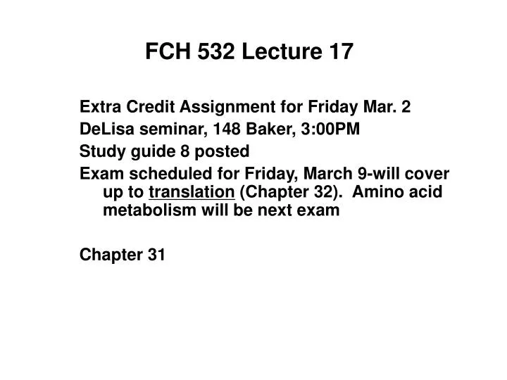 fch 532 lecture 17