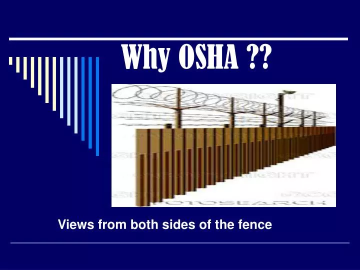 why osha