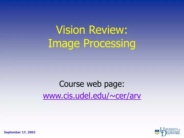 vision review image processing