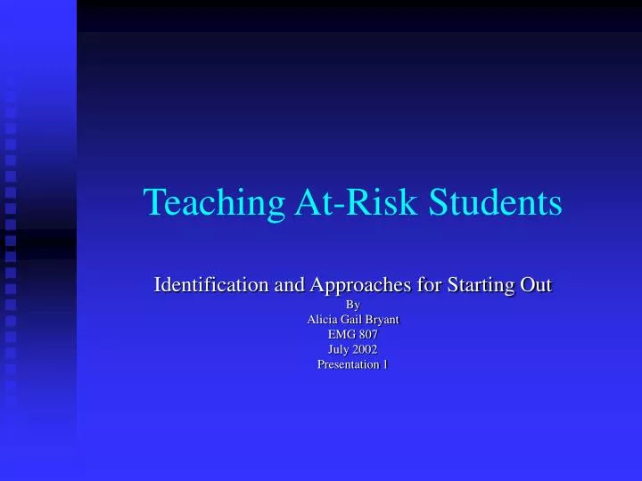 teaching at risk students