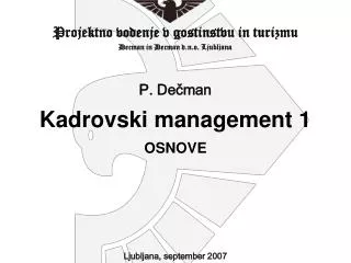 Kadrovski management 1