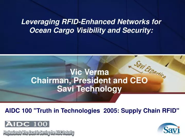 leveraging rfid enhanced networks for ocean cargo visibility and security