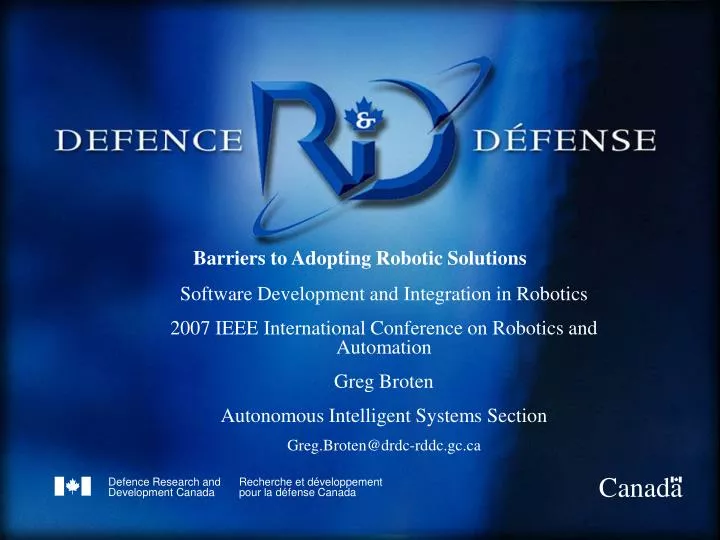 barriers to adopting robotic solutions