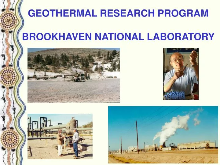 geothermal research program brookhaven national laboratory