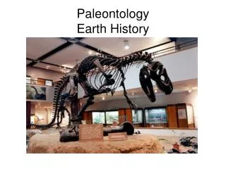 Paleontology Earth History