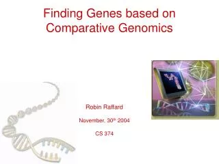 Finding Genes based on Comparative Genomics