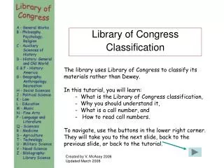 Library of Congress Classification