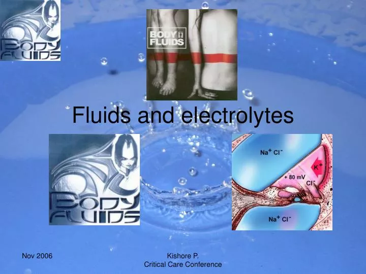 fluids and electrolytes
