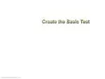 Create the Basic Test - slide 1