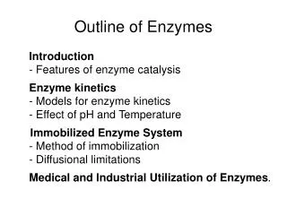 Outline of Enzymes