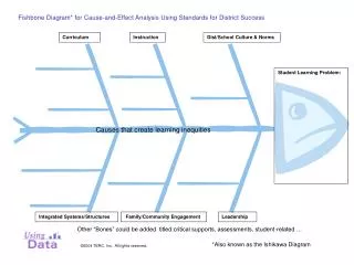 Fishbone Diagram* for Cause-and-Effect Analysis Using Standards for District Success