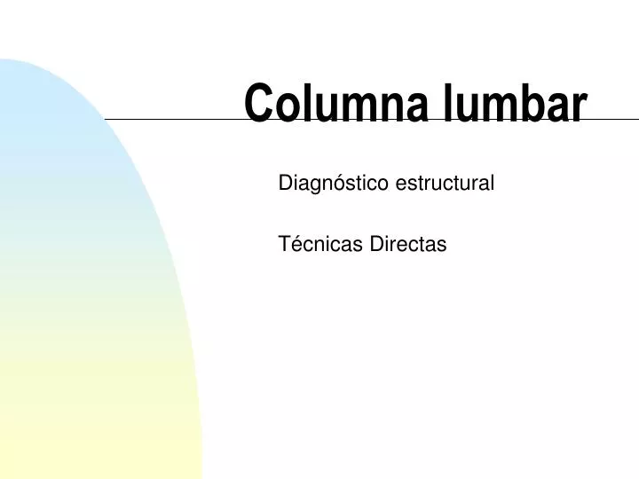columna lumbar