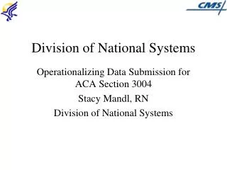 Division of National Systems