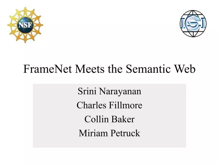 framenet meets the semantic web