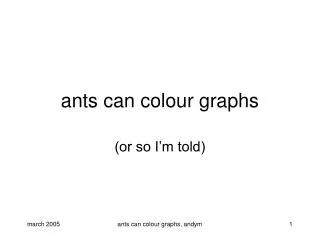 ants can colour graphs