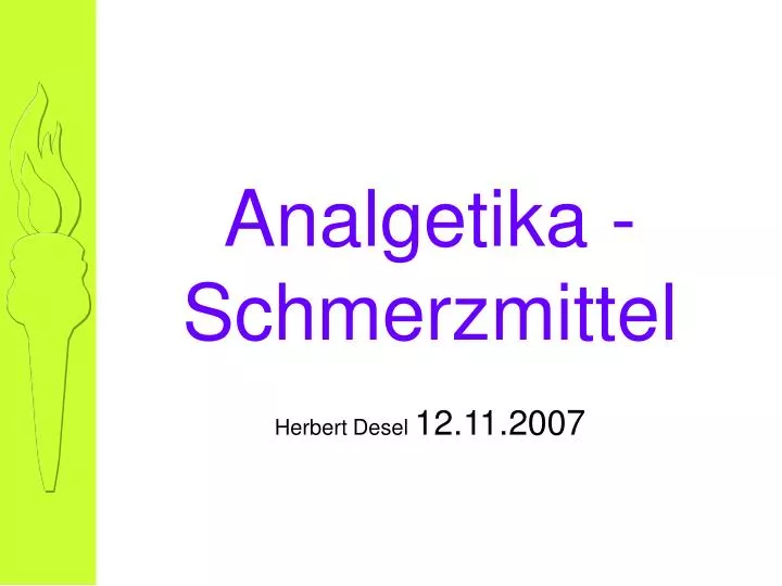 analgetika schmerzmittel